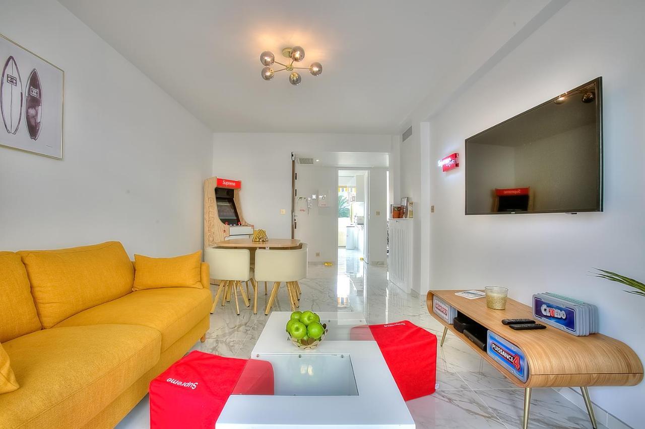 Luxury 4 Stars Apartment With 2 Terraces, Cannes Croisette Bagian luar foto