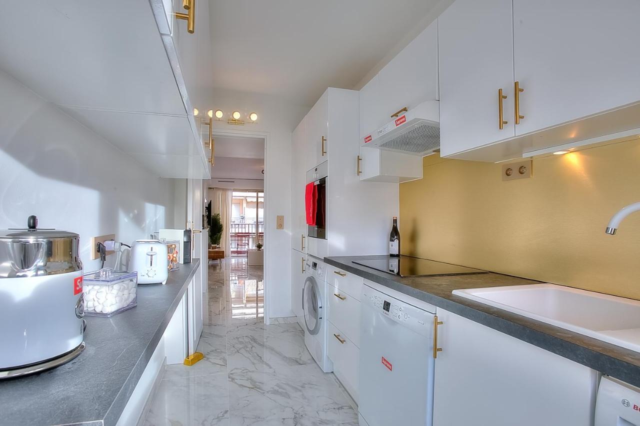 Luxury 4 Stars Apartment With 2 Terraces, Cannes Croisette Bagian luar foto